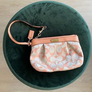 Pink Coach Wristlet